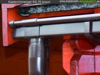 Dachrinnen Set RG 70 braun 400 cm Pultdach