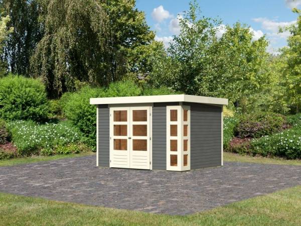 Karibu Woodfeeling Gartenhaus Kerko 5 terragrau 19 mm Karibu Woodfeeling Gartenhaus Kerko 5 terragrau 19 mm