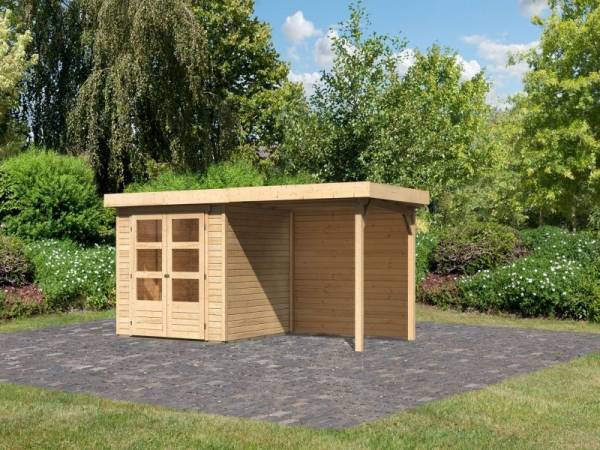 Karibu Woodfeeling Gartenhaus Askola 2 mit Anbaudach 2,40 m, Rückwand Karibu Woodfeeling Gartenhaus Askola 2 mit Anbaudach 2,40 m, Rückwand