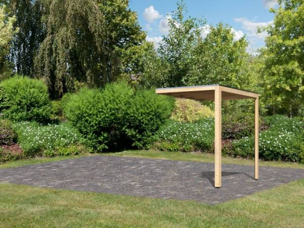 Karibu Anbaudach für Cuben/ Hygge, naturbelassen Karibu Anbaudach für Cuben/ Hygge, naturbelassen