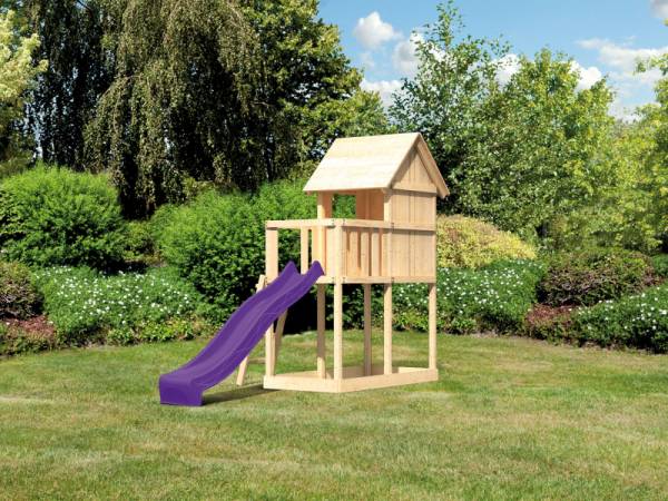 Akubi Stelzenhaus Frieda + Rutsche violett Akubi Stelzenhaus Frieda + Rutsche violett