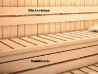 Karibu Sauna Rückenlehnen und Bankblenden Set 1 Premium