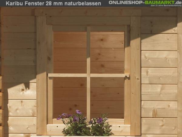 Karibu Fenster für 28 mm natur Dreh- / Kippfenster Karibu Fenster für 28 mm natur Dreh- / Kippfenster