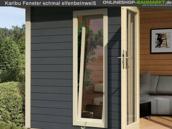 Karibu Fenster länglich groß 28 mm elfenbeinweiß Karibu Fenster länglich groß 28 mm elfenbeinweiß