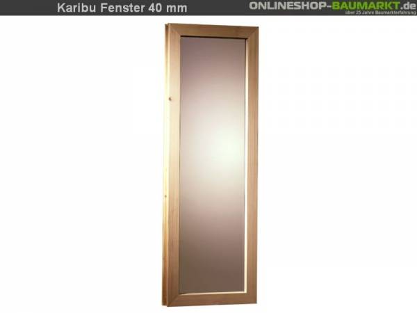 Karibu Fenster für 40 mm Sauna bronziert Iso-Glas Karibu Fenster für 40 mm Sauna bronziert Iso-Glas