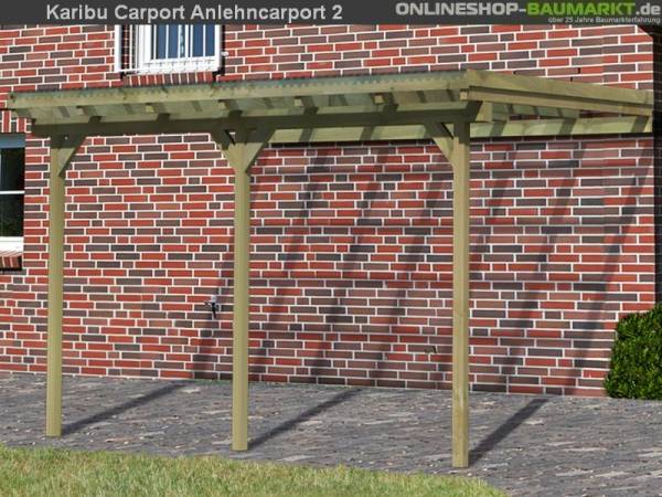 Karibu Anlehncarport 2 ECO kdi Karibu Anlehncarport 2 ECO kdi