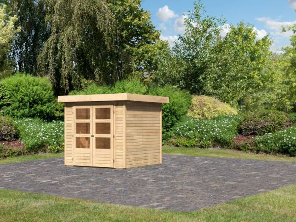 Karibu Woodfeeling Gartenhaus Askola 2 natur 19 mm Karibu Woodfeeling Gartenhaus Askola 2 natur 19 mm