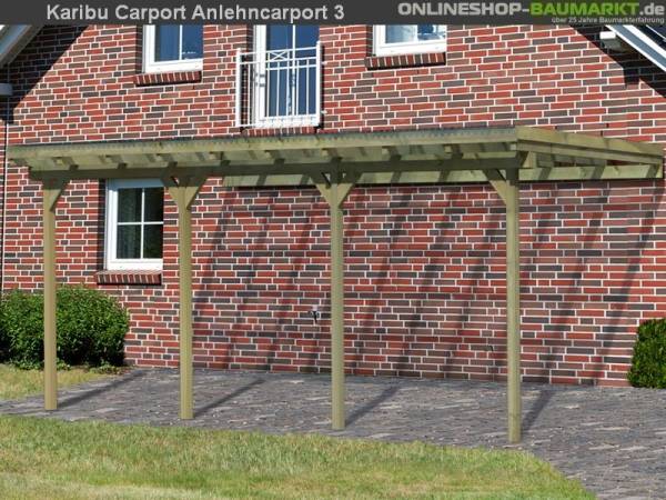 Karibu Anlehncarport 3 ECO kdi Karibu Anlehncarport 3 ECO kdi
