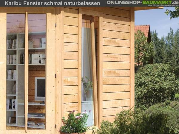 Karibu Fenster länglich groß 28 mm naturbelassen Karibu Fenster länglich groß 28 mm naturbelassen
