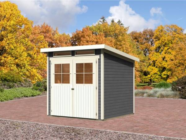 Karibu Gartenhaus Bremen 3 terragrau 19 mm Karibu Gartenhaus Bremen 3 terragrau 19 mm