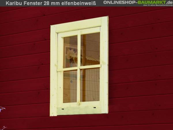 Karibu Fenster für 28 mm weiß Dreh- / Kippfenster Karibu Fenster für 28 mm weiß Dreh- / Kippfenster