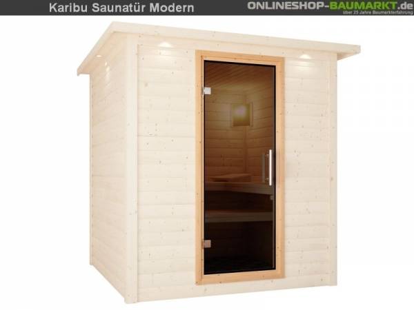 Karibu Saunatür Modern graphit für 38 / 40 mm Wandstärke Karibu Saunatür Modern graphit für 38 / 40 mm Wandstärke