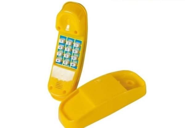 Karibu Telefon gelb Kunststoff