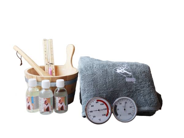 Karibu Saunazubehör-Set 10-teilig -ohne Ofen Karibu Saunazubehör-Set 10-teilig -ohne Ofen
