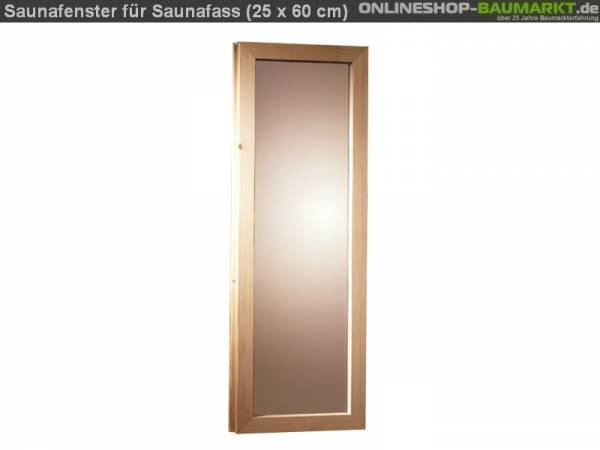 Karibu Fenster für 44 mm Saunafass 25 x 60 cm Karibu Fenster für 44 mm Saunafass 25 x 60 cm