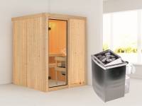 Karibu Systemsauna-Set Tromsö Gr. 1 - 9 kW Ofen integr. Strg
