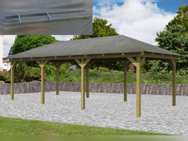 Karibu 4-Eck Aktions Pavillon Arcazia 2 inkl. H-Pfostenanker Karibu 4-Eck Aktions Pavillon Arcazia 2 inkl. H-Pfostenanker