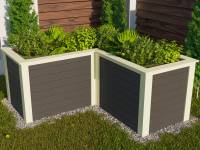 Karibu Hochbeet L Form terragrau 28 mm